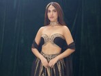 Bhumi Pednekar's black-and-gold lehenga was from the shelves of Masaba Gupta.