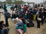 The 300-acre jamboree complex prepared for 32,000 participants and 3,000 staff members is now home to delegates from several countries in the Asia-Pacific region. (Mushtaq Ali/HT)