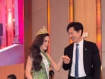 Miss Universe 2025 winner Fátima Bosch and the host of Thailand, Miss Universe director, Nawat Itsaragrisil, were seen smiling and being amicable towards each other, despite earlier tension.
