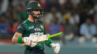 Pakistan's Sahibzada Farhan celebrates (AP) Pakistan's Sahibzada Farhan celebrates (AP)