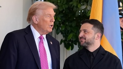 Speaking at a public gathering outside his office in Kyiv, Zelensky stressed the need for national unity and reiterated that he would never betray the Ukrainian people. (AP File) Speaking at a public gathering outside his office in Kyiv, Zelensky stressed the need for national unity and reiterated that he would never betray the Ukrainian people. (AP File)