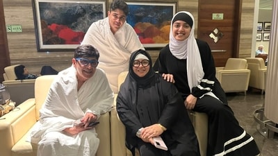 Actor Aasif Sheikh with his wife, Zeba Nigar, son Alyjah Sheikh and daughter Mariyam during his visit to Mecca and Madina Actor Aasif Sheikh with his wife, Zeba Nigar, son Alyjah Sheikh and daughter Mariyam during his visit to Mecca and Madina