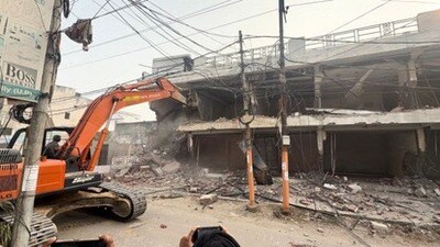 BDA teams demolishing a property in Bareilly on Saturday (HT Photo) BDA teams demolishing a property in Bareilly on Saturday (HT Photo)