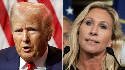 Donald Trump breaks silence on MTG resignation (AFP) Donald Trump breaks silence on MTG resignation (AFP)