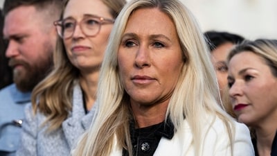 “I will be resigning from office with my last day being January 5, 2026,” Greene said. (Bloomberg) “I will be resigning from office with my last day being January 5, 2026,” Greene said. (Bloomberg)