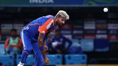 Hardik Pandya in action for India in the Asia Cup. (AFP)