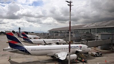Chile's LATAM were among the six carriers who suspended operations to Venezuela. (AFP) Chile's LATAM were among the six carriers who suspended operations to Venezuela. (AFP)