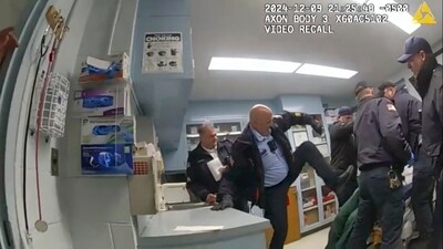 Body camera footage of correction officers beating a handcuffed man, Robert Brooks, at the Marcy Correctional Facility in Oneida County. (AP File) Body camera footage of correction officers beating a handcuffed man, Robert Brooks, at the Marcy Correctional Facility in Oneida County. (AP File)