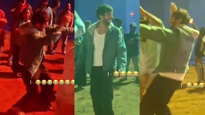 Kartik Aaryan on Naagzilla set Kartik Aaryan on Naagzilla set