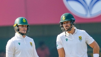 On a flat surface compared to the one prepared at Kolkata last week, Aiden Markram and Ryan Rickleton set South Africa off to a good start. They put on 82 runs for the first wicket, heaping pressure onto India's rookie captain. (PTI) On a flat surface compared to the one prepared at Kolkata last week, Aiden Markram and Ryan Rickleton set South Africa off to a good start. They put on 82 runs for the first wicket, heaping pressure onto India's rookie captain. (PTI)