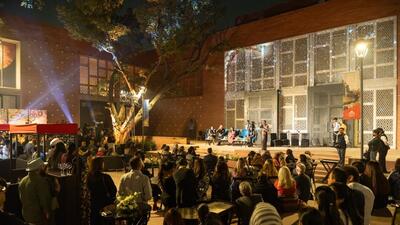 Preview evening of Songlines: Tracking the Seven Sisters. (Source: Kiran Nadar Museum of Art) Preview evening of Songlines: Tracking the Seven Sisters. (Source: Kiran Nadar Museum of Art)