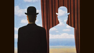 René Magritte’s La Decalcomanie (1966): The various selves we could have been continue to shape us, through traces they leave behind and by their very absence too. (WikiArt) René Magritte’s La Decalcomanie (1966): The various selves we could have been continue to shape us, through traces they leave behind and by their very absence too. (WikiArt)