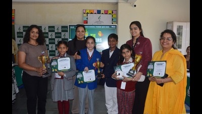 The initiative aimed to promote awareness about healthy eating habits and nutritional knowledge among school students through an interactive quiz-based format. (Sant Arora/HT) The initiative aimed to promote awareness about healthy eating habits and nutritional knowledge among school students through an interactive quiz-based format. (Sant Arora/HT)