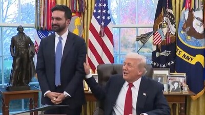 Donald Trump and Zohran Mamdani at the Oval Office. (X/@RapidResponse47) Donald Trump and Zohran Mamdani at the Oval Office. (X/@RapidResponse47)