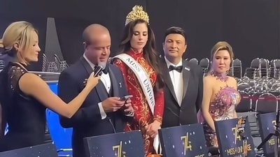 Miss Universe Organisation President Raul Rocha with Miss Universe 2025 winner Fatima Bosch. Miss Universe Organisation President Raul Rocha with Miss Universe 2025 winner Fatima Bosch.