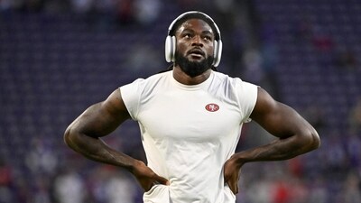 Brandon Aiyuk suffered ACL, MCL and meniscus tears during the October 2024 game against the Kansas City Chiefs. (X/@DylanMehl)