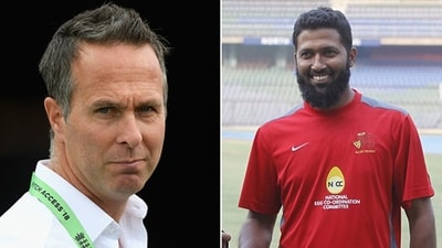 Wasim Jaffer and Michael Vaughan have had their fair share of banter over the years. (Getty Images) Wasim Jaffer and Michael Vaughan have had their fair share of banter over the years. (Getty Images)