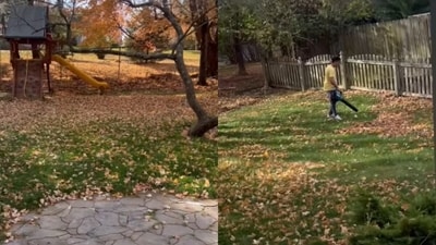 A viral clip showed an Indian woman in the US joking about the struggle of cleaning and maintaining a large house. (Instagram/me_and_my_bachchas) A viral clip showed an Indian woman in the US joking about the struggle of cleaning and maintaining a large house. (Instagram/me_and_my_bachchas)
