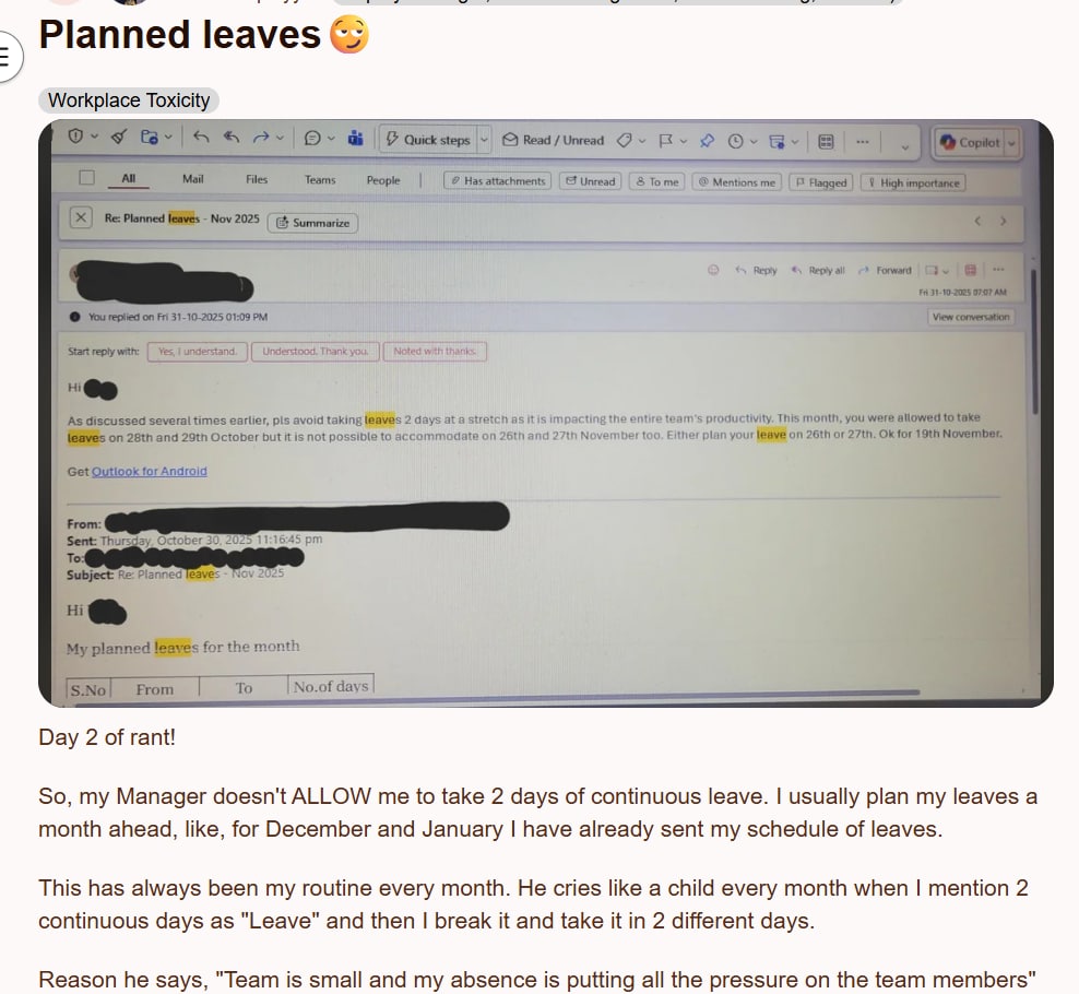 Screengrab of the Reddit post. (Reddit) Screengrab of the Reddit post. (Reddit)