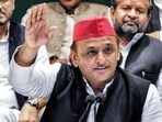 Samajwadi Party national president Akhilesh Yadav at a press conference in Lucknow. Samajwadi Party national president Akhilesh Yadav at a press conference in Lucknow.