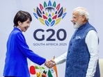 Prime Minister Narendra Modi meets Japan Prime Minister Sanae Takaichi during a bilateral meeting on the sidelines of G20 Summit. Prime Minister Narendra Modi meets Japan Prime Minister Sanae Takaichi during a bilateral meeting on the sidelines of G20 Summit.