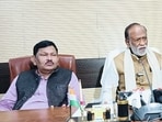 BJP OBC Morcha national president K Laxman speaks to media persons in Varanasi on Sunday BJP OBC Morcha national president K Laxman speaks to media persons in Varanasi on Sunday