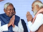 Bihar chief minister Nitish Kumar (left) with Prime Minister Narendra Modi in Patna on November 20. (ANI) Bihar chief minister Nitish Kumar (left) with Prime Minister Narendra Modi in Patna on November 20. (ANI)