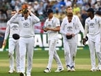 Australia hammered England by eight wickets in the first Ashes Test in Perth. Australia hammered England by eight wickets in the first Ashes Test in Perth.