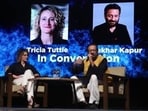Shekhar Kapur in conversation with Tricia Tuttle at a session called, An Eurasian Festival Frontier: Do We Need to Redefine Cinema in the World of AI? Shekhar Kapur in conversation with Tricia Tuttle at a session called, An Eurasian Festival Frontier: Do We Need to Redefine Cinema in the World of AI?