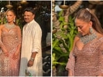 Jennifer Lopez arrived at the wedding drenched in sparkles!