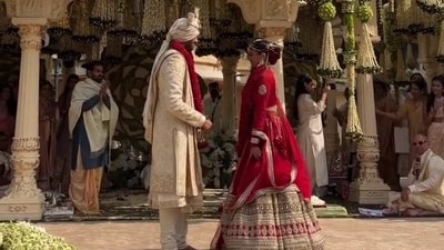 Netra Mantena and Vamsi Gadiraju's wedding ceremony is taking place in Udaipur. Netra Mantena and Vamsi Gadiraju's wedding ceremony is taking place in Udaipur.