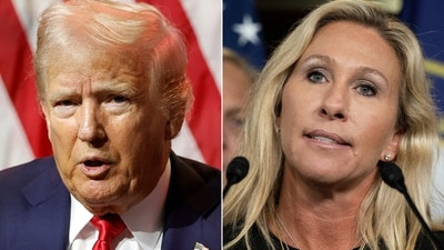 President Donald Trump expressed support for Marjorie Taylor Greene's potential return to politics, despite her resignation from Congress. (AFP) President Donald Trump expressed support for Marjorie Taylor Greene's potential return to politics, despite her resignation from Congress. (AFP)