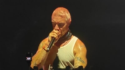 Diplo turned up the heat at ride and music fest on Saturday night. Diplo turned up the heat at ride and music fest on Saturday night.
