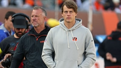 Cincinnati Bengals quarterback Joe Burrow remains sidelined due to a toe injury. (IMAGN IMAGES via Reuters Connect)