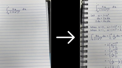 The model processed the image smoothly and generated the answer in the same handwriting. (@immasiddx/X)
