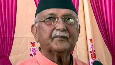 Former Nepal Prime Minister KP Sharma Oli makes first public appearance after the violent anti-corruption protests in the country and his subsequent resignation, in Bhaktapur, on Saturday. (ANI ) Former Nepal Prime Minister KP Sharma Oli makes first public appearance after the violent anti-corruption protests in the country and his subsequent resignation, in Bhaktapur, on Saturday. (ANI )