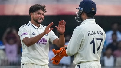 Kuldeep Yadav emerged as the pick of the bowlers, using his left-arm wrist spin to great effect as he wrapped up the innings with a four-wicket haul. (PTI) Kuldeep Yadav emerged as the pick of the bowlers, using his left-arm wrist spin to great effect as he wrapped up the innings with a four-wicket haul. (PTI)