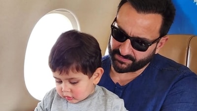 Jeh wins hearts as he stops paparazzi from clicking his dad Saif Ali Khan.