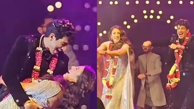 Inside Palash Muchhal and Smriti Mandhana's sangeet ceremony. Inside Palash Muchhal and Smriti Mandhana's sangeet ceremony.