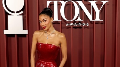 Recently awarded a Tony, Nicole Scherzinger playfully responded to a viral incident of a sleeping audience member during her performance in LA. (Getty Images via AFP) Recently awarded a Tony, Nicole Scherzinger playfully responded to a viral incident of a sleeping audience member during her performance in LA. (Getty Images via AFP)
