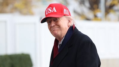 “We are taking in trillions of dollars in tariffs and Iinvestment dollars from foreign lands because of tariffs," said Trump. (AFP) “We are taking in trillions of dollars in tariffs and Iinvestment dollars from foreign lands because of tariffs," said Trump. (AFP)