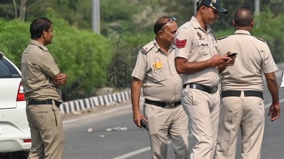 The cops said that the accused had confessed to the crime, adding that he had collapsed while trying to dispose the body. (HT Photo/ Sanchit Khanna)