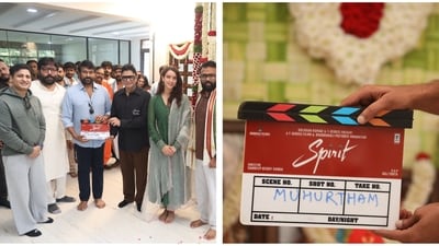 Chiranjeevi was in attendance at the mahurat ceremony of Spirit. Chiranjeevi was in attendance at the mahurat ceremony of Spirit.