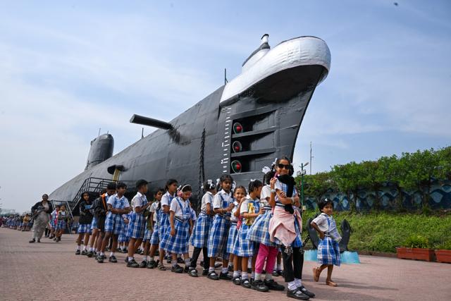 The INS Kursura submarine museum is the most popular of all museums in the city. (R Narendra/HT Photo)