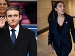 Barron Trump and US House Rep. Alexandria Ocasio-Cortez. Barron Trump and US House Rep. Alexandria Ocasio-Cortez.