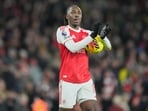 Arsenal's Eberechi Eze walks off the pitch