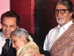 Dharmendra, Jaya Bachchan and Amitabh Bachchan Dharmendra, Jaya Bachchan and Amitabh Bachchan