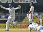 South African players celebrate after the wicket of India's Yashasvi Jaiswal during day three of the second Test cricket match between India and South Africa South African players celebrate after the wicket of India's Yashasvi Jaiswal during day three of the second Test cricket match between India and South Africa