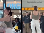 The woman was reportedly removed from the flight later.