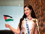 Nadeen Ayoub is the first ever woman to represent Palestine at Miss Universe. 
